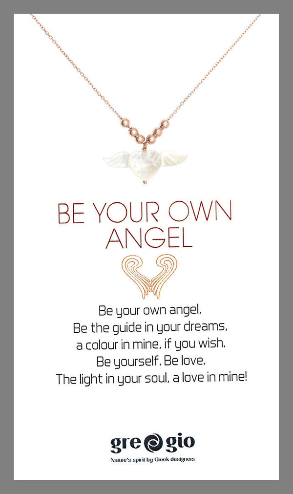 Gregio Halskette BE YOUR OWN ANGEL rosegold