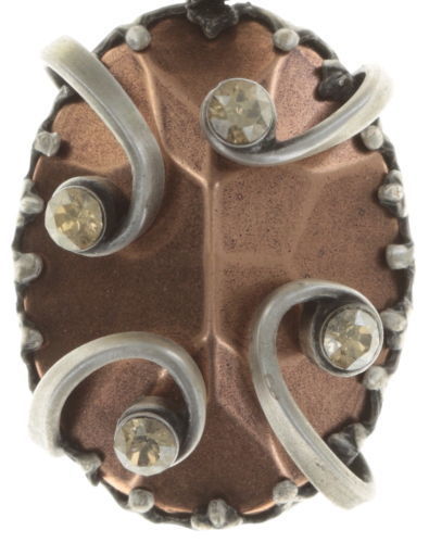 Konplott Halskette Dragon Shield small 40cm silver/copper