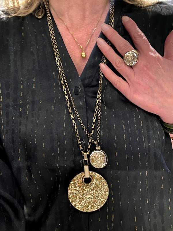 Konplott Halskette Medieval Pop lang silver beige