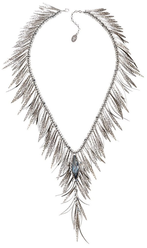 Konplott Halskette Global Glam antique silver blue denim blue