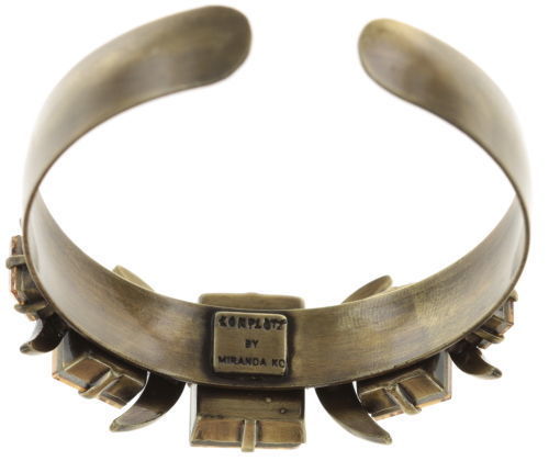 Konplott Armband / Armspange Art Deco Oriental brass beige