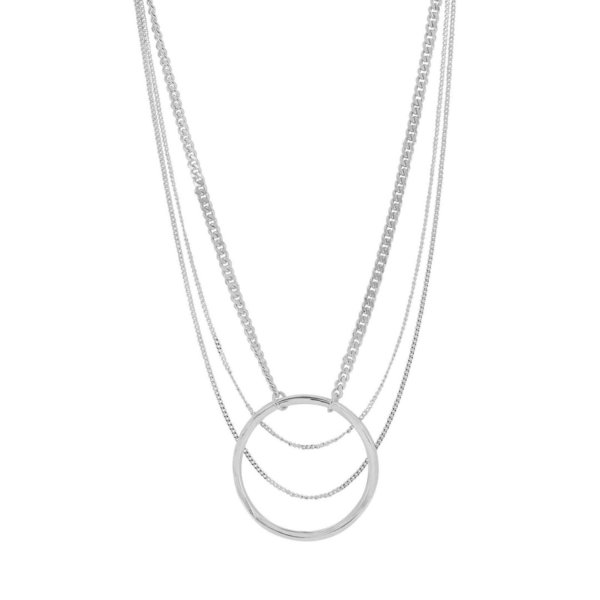 Dansk Copenhagen Halskette Infinity Multi Necklace Rhodium Plating