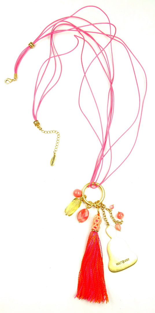 Hultquist Halskette antik gold pink