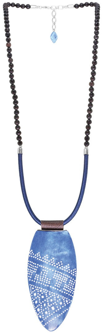 Nature Bijoux Halskette ASMAR lang blau-braun