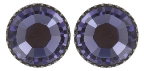 Konplott Ohrringe Black Jack 8mm silber lila tanzanite