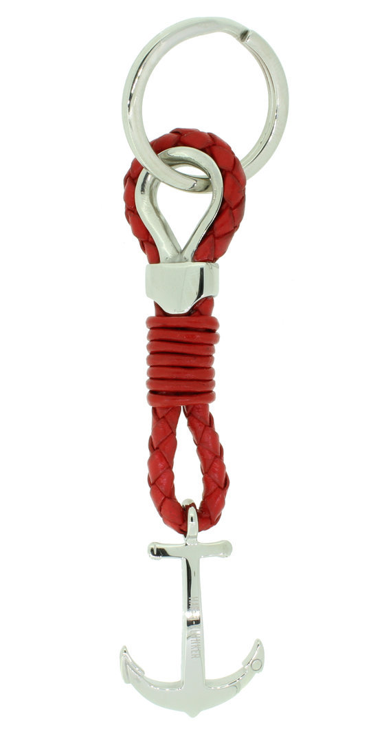 Hafenklunker Sailor Collection Schlüsselanhänger silber-rot
