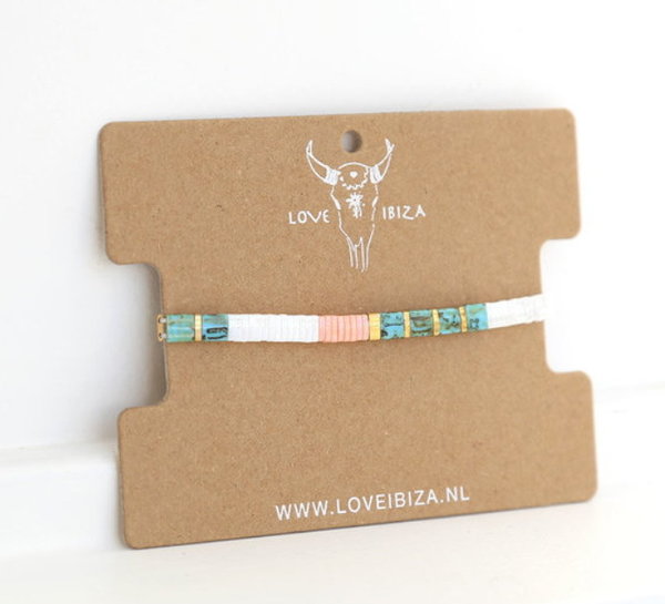 Love Ibiza Armband Oyster Pastel elastisch