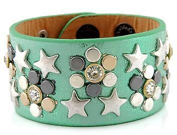 Lizas Armband Stars Deluxe silber-green