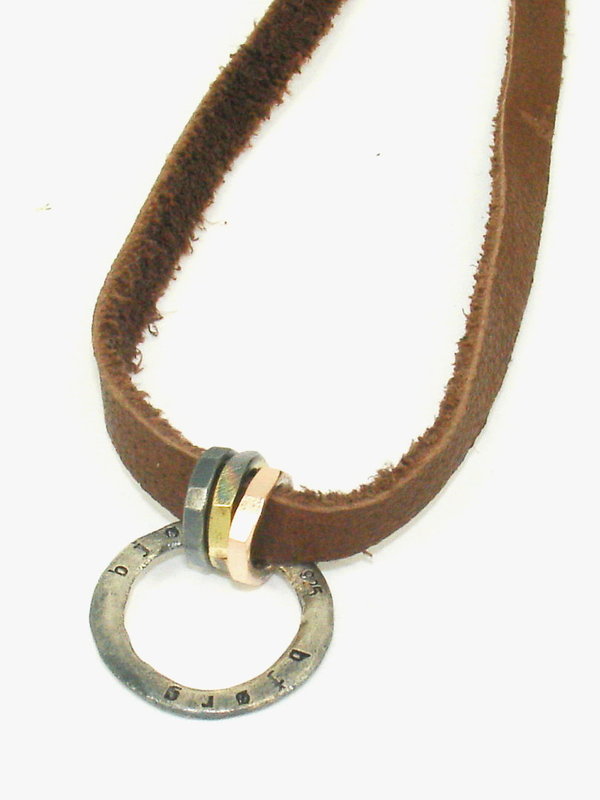 Bjoerg Halskette Leder für Charms - braun