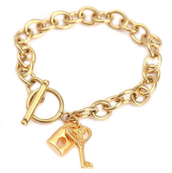 Love Ibiza Armband Lock and Key gold