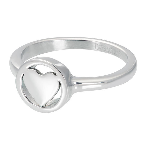 iXXXi Fingerring Stand alone Heart silver