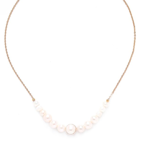 Nature Bijoux Halskette/ Perlencollier Sweet Pearl gold white