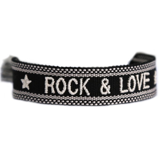 LOVE IBIZA Armband gewebt ROCK & LOVE black beige