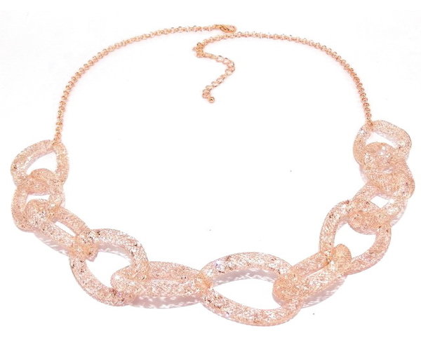 Lizas Halskette Glamour rosegold-crystal