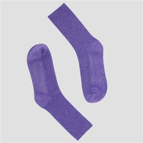 Socken Long Glitter Purple Pinned by K