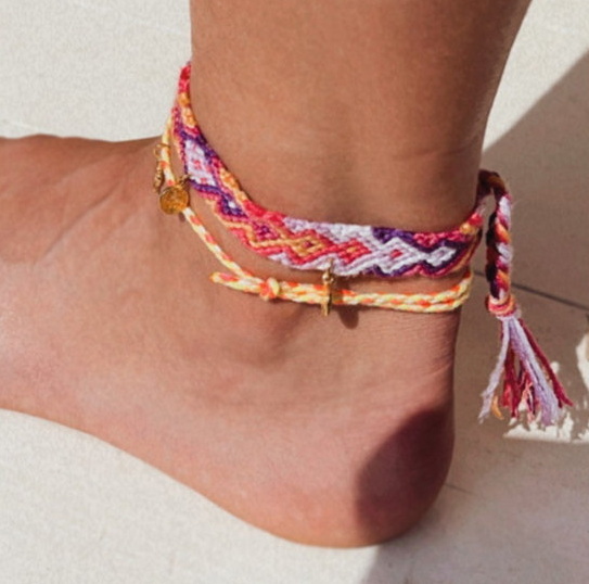 Love Ibiza Fußkette/Anklet Cotton Pacha gewebt