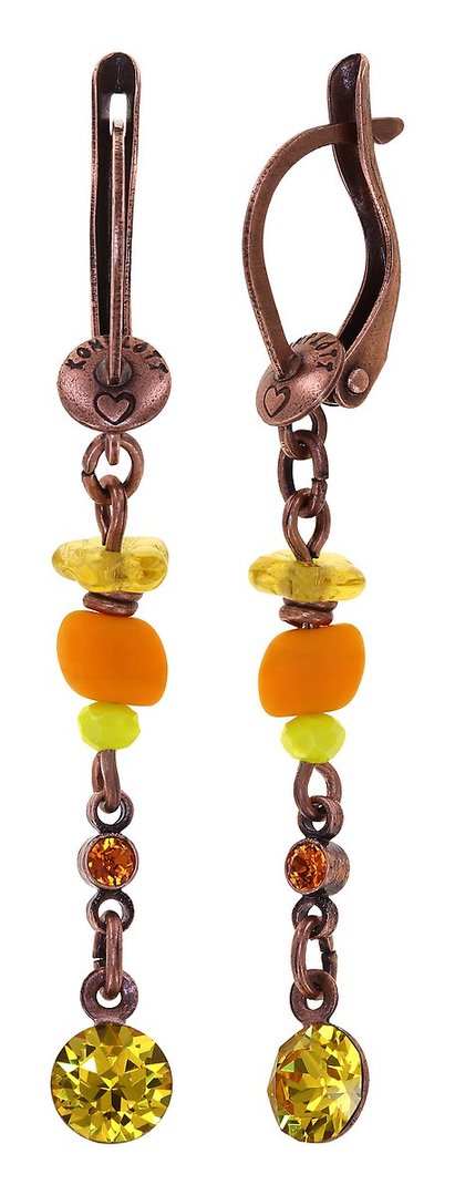 Konplott Ohrringe Petit Glamour d´Afrique copper yellow/orange