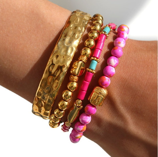 Love Ibiza Armband SANTORINI pink gold