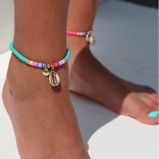 Love Ibiza Fußkette/Anklet Surfclub turquoise