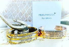 Mein Mantra by Alexa Armreif/Bangle MADE WITH LOVE rosegold