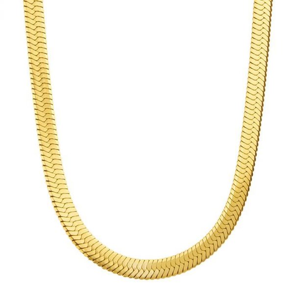 Dansk Copenhagen Halskette/Snakekette Flora Edelstahl gold