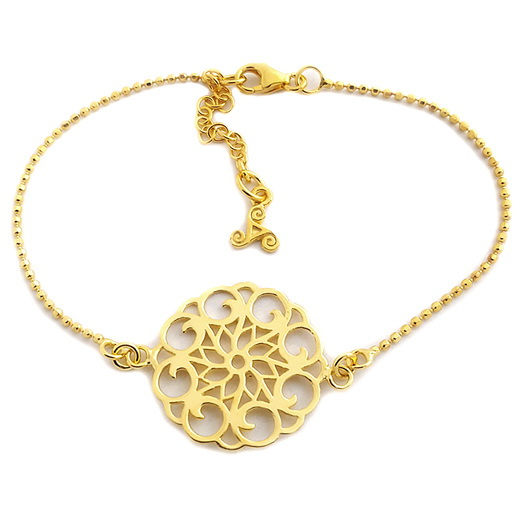 Joia Rare Armband Bracelet Flower Chain-gold