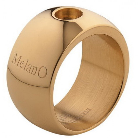 Melano Fingerring Magnetic Ring 12mm shiny gold 56