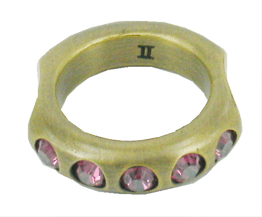 Dyrberg & Kern Fingerring Galliette, antikgold-rosa Größe 53