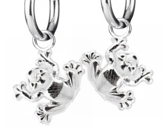 Heartbreaker Ohrring Einhänger für Creolen 925 Silber Froggy