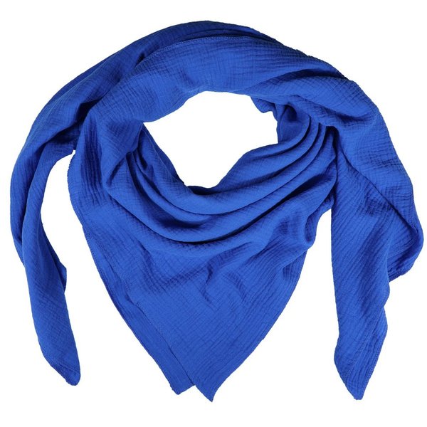 Halstuch aus Musselin Blau 135x135cm von Zallie-Design
